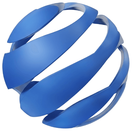 InternVision Tech 3D Sphere Logo